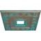 Ekena Millwork Eris Medallion (Canopies up to 9 7/8"), 18"W x 18"H x 3 1/2"ID x 1 1/8"P, Copper Green Patina CM18ERCGS - alternate 3